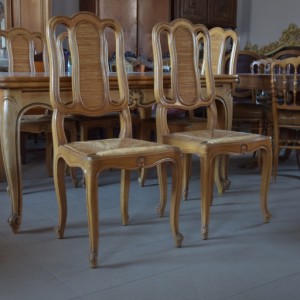 Stół Ludwik XV, Rocaille plus 6 krzeseł